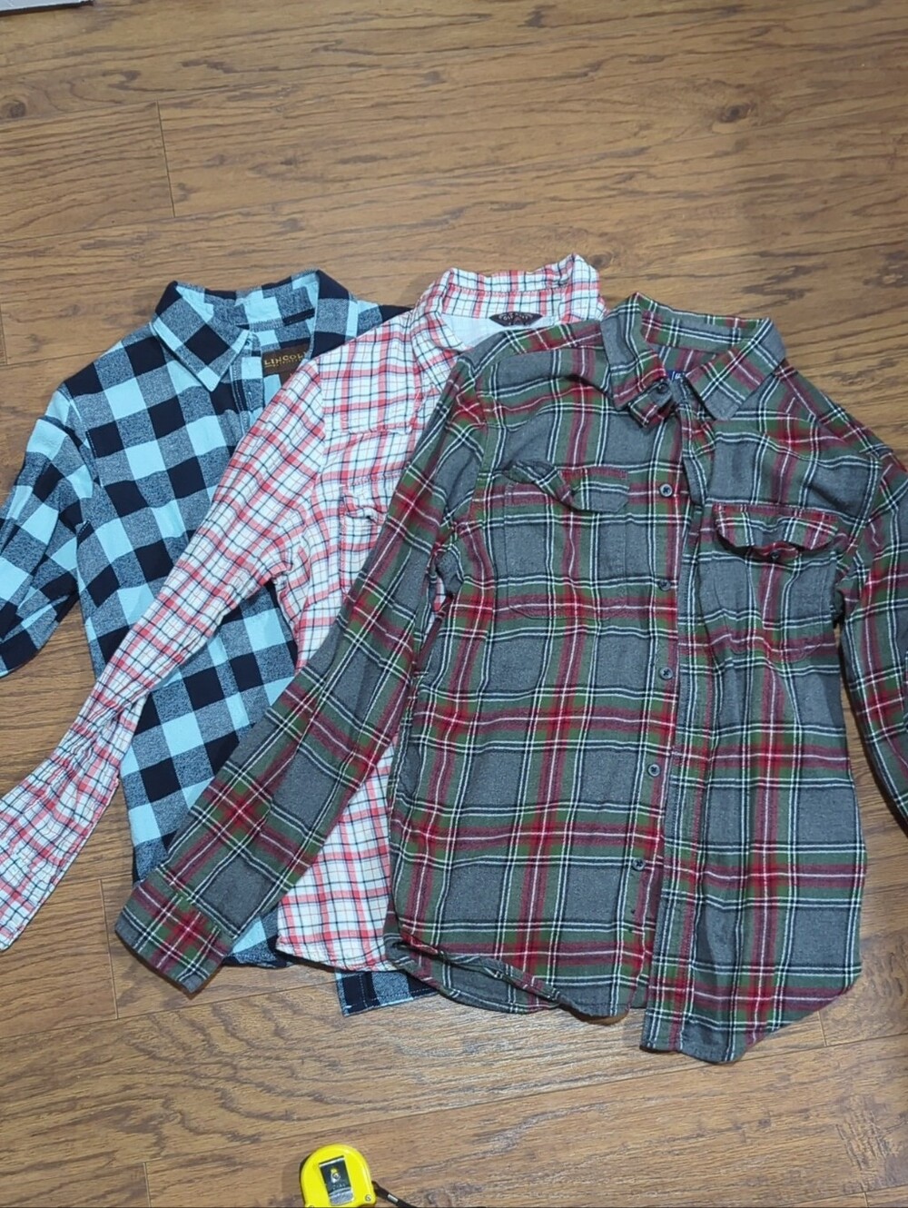 Bundle Of Long Sleeve Flannel Shirts.